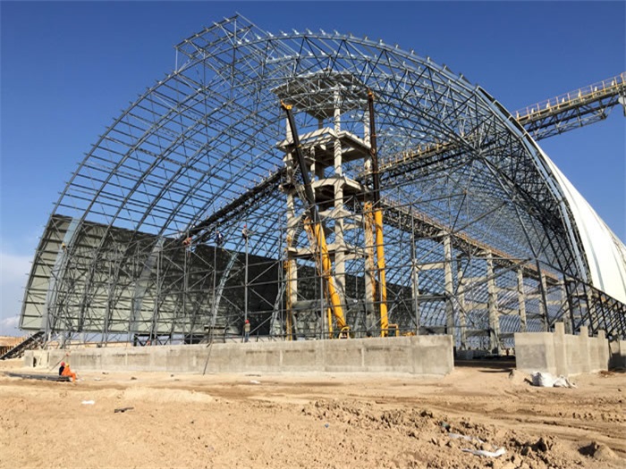 长乐煤机油桶翘工程网架